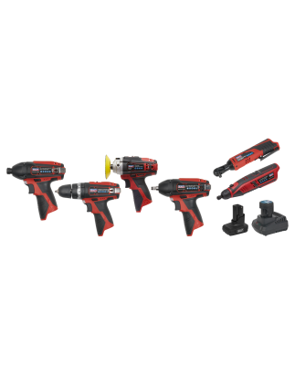 6 x 12V SV12 Series Cordless Power Tool Combo Kit