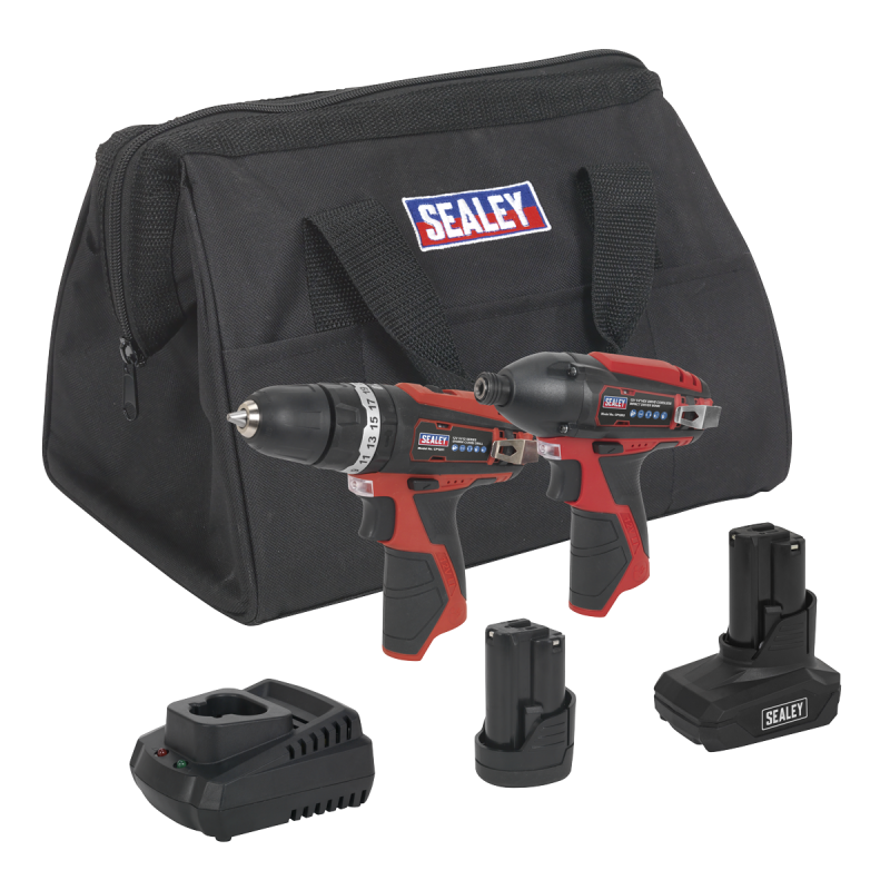 Kit combiné d'outils électriques sans fil série SV12 2 x 12 V