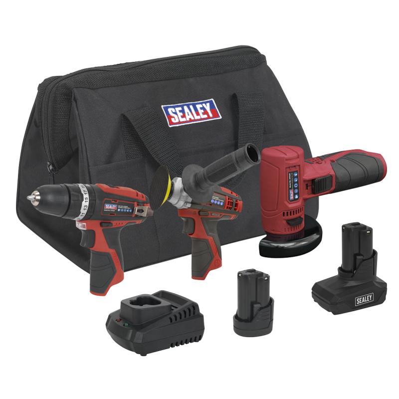 3 x 12V SV12 Series Cordless Power Tool Combo Kit