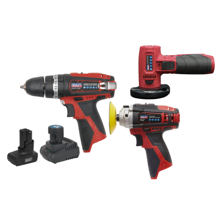 3 x 12V SV12 Series Cordless Power Tool Combo Kit