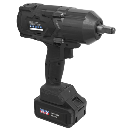 Cordless Impact Wrench 18V 4Ah Lithium-ion 1/2"Sq Drive