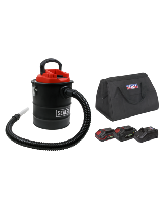 Handheld Ash Vacuum Cleaner 20V SV20 Series 15L Kit - 2 Batteries