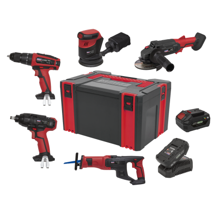 5 x 20V SV20 Series Cordless Tool Combo - 2 Batteries