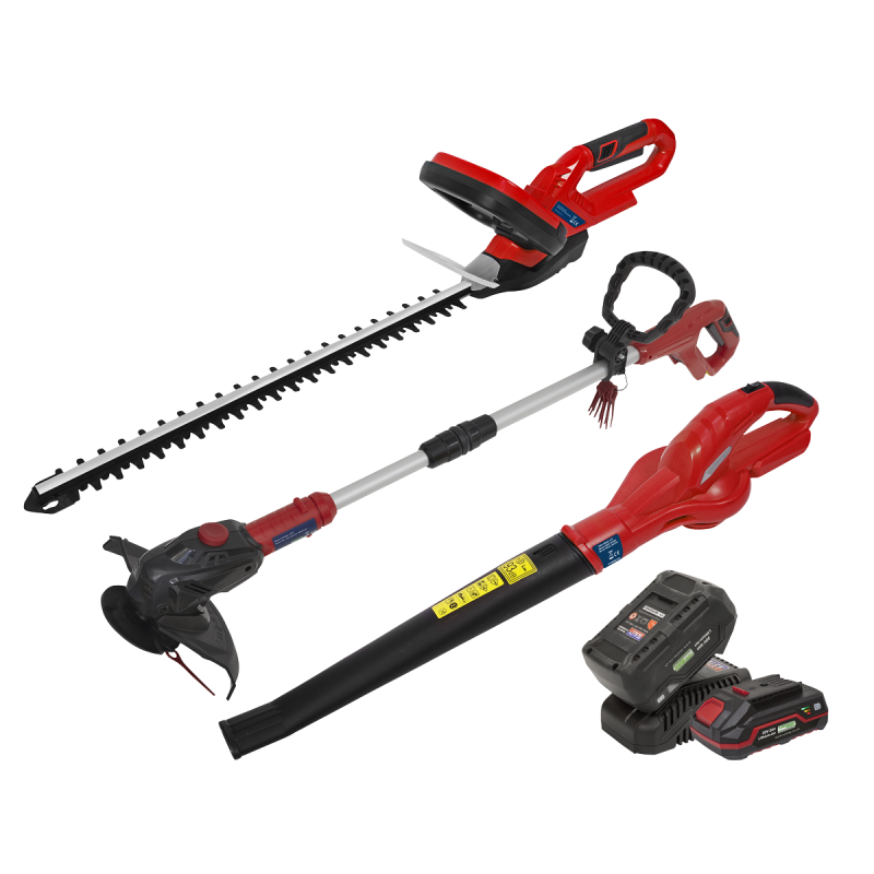 Kit d'outils électriques de jardin série SV20 3 x 20 V - 2 piles