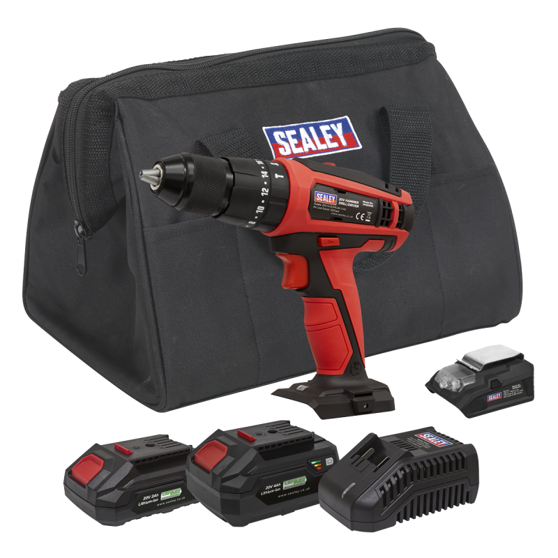 Combi Drill Kit Ø13mm 20V SV20 Series - 2 Batteries