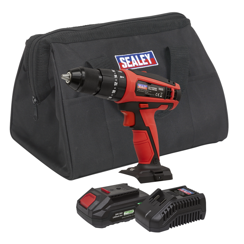 Combi Drill/Driver Kit Ø13mm 20V 2Ah SV20 Series Lithium-ion