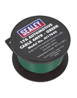 Automotive Cable Thick Wall 17A 4m Green