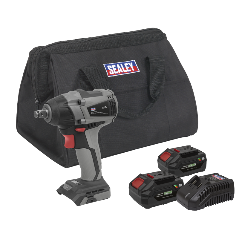 Brushless Impact Wrench Kit 1/2"Sq Drive 20V 4Ah SV20 Series