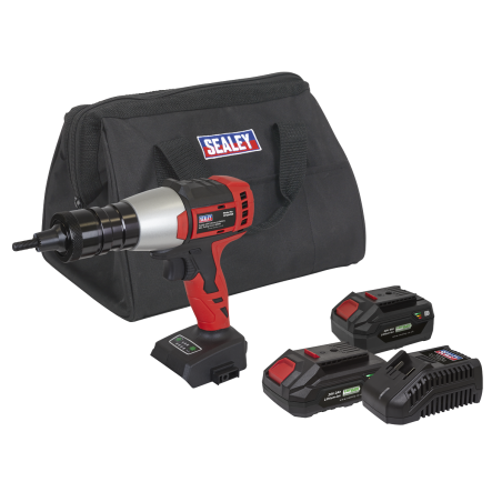 Brushless Cordless Nut Riveter 20V SV20 Series - 2 Batteries