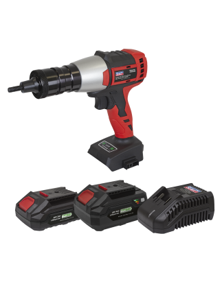 Brushless Cordless Nut Riveter 20V SV20 Series - 2 Batteries