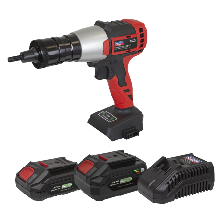 Brushless Cordless Nut Riveter 20V SV20 Series - 2 Batteries