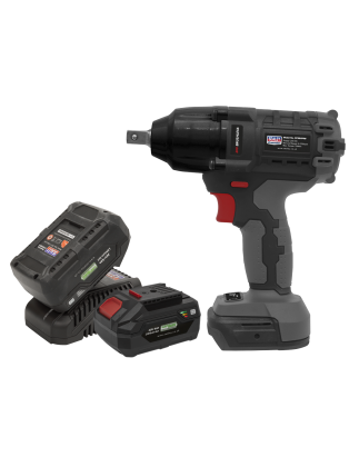 Brushless Impact Wrench Kit 1/2"Sq Drive 20V 4Ah SV20 Series - 2 Batteries