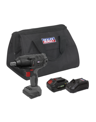 Brushless Impact Wrench Kit 1/2"Sq Drive 20V 4Ah SV20 Series