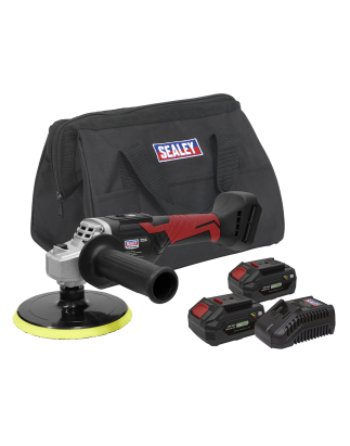 Cordless Rotary Polisher Kit 20V 4Ah SV20 Series Ø150mm - 2 Batteries