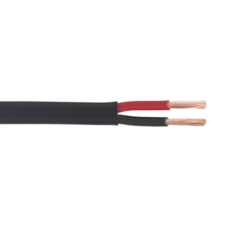 Automotive Cable Thick Wall Flat Twin 2 x 2mm² 28/0.30mm 30m Black