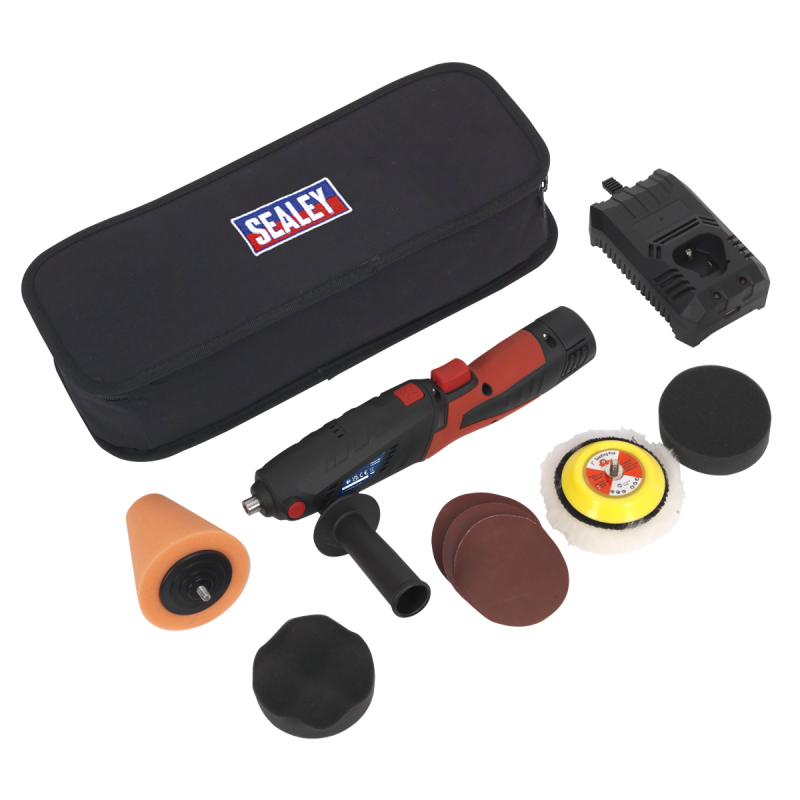 Kit Mini Ponceuse/polisseuse Sans Fil Ø75mm 12V Lithium-ion