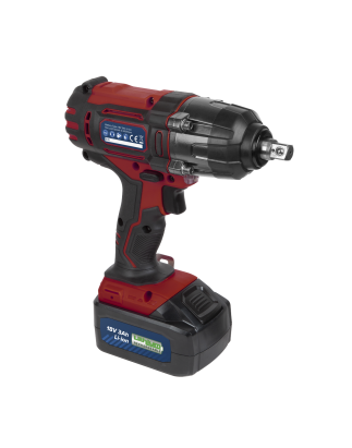 Cordless Impact Wrench 18V 3Ah Lithium-ion 1/2"Sq Drive