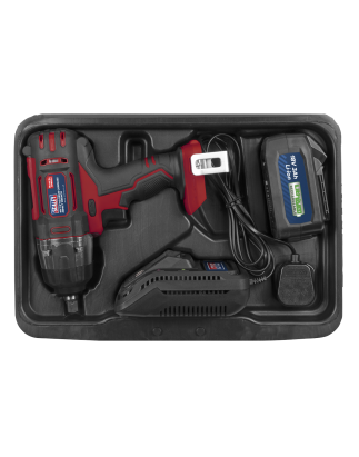 Cordless Impact Wrench 18V 3Ah Lithium-ion 1/2"Sq Drive