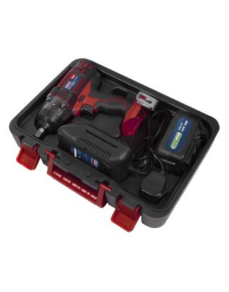 Cordless Impact Wrench 18V 3Ah Lithium-ion 1/2"Sq Drive