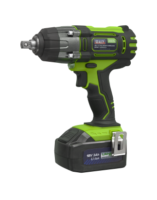 Cordless Impact Wrench 18V 3Ah Lithium-ion 1/2"Sq Drive Hi-Vis