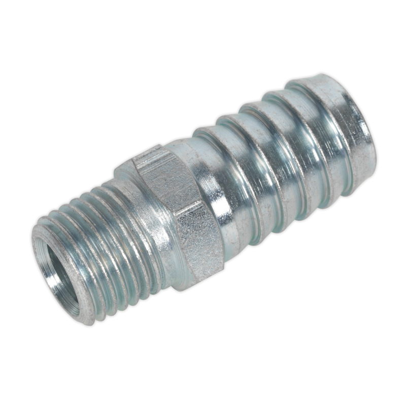 PCL Screwed Tailpiece Male 1/4"BSPT - 1/2" Hose - Pack of 5