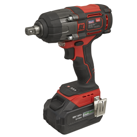 Cordless Brushless Impact Wrench 18V 4Ah Lithium-ion 1/2"Sq Drive