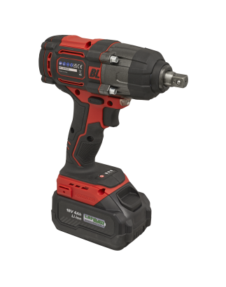 Cordless Brushless Impact Wrench 18V 4Ah Lithium-ion 1/2"Sq Drive