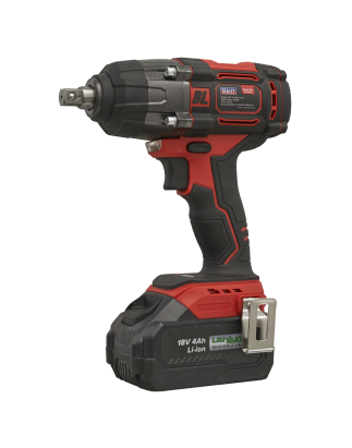 Cordless Brushless Impact Wrench 18V 4Ah Lithium-ion 1/2"Sq Drive