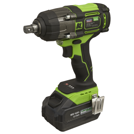 Cordless Impact Wrench 18V 4Ah Lithium-ion 1/2"Sq Drive