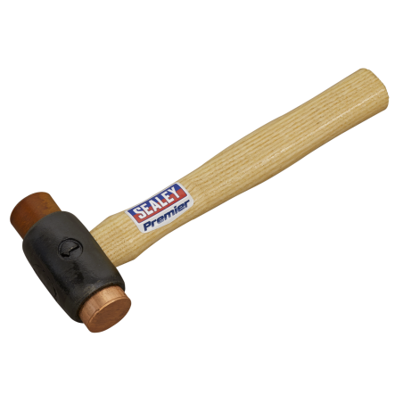 Copper/Rawhide Faced Hammer 1.5lb Hickory Shaft