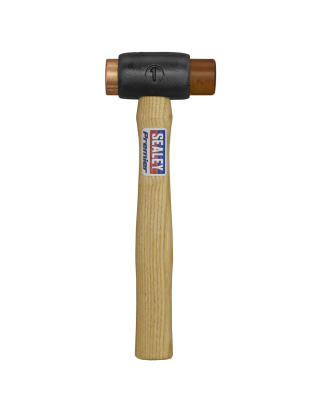 Copper/Rawhide Faced Hammer 1.5lb Hickory Shaft