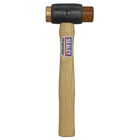 Copper/Rawhide Faced Hammer 1.5lb Hickory Shaft