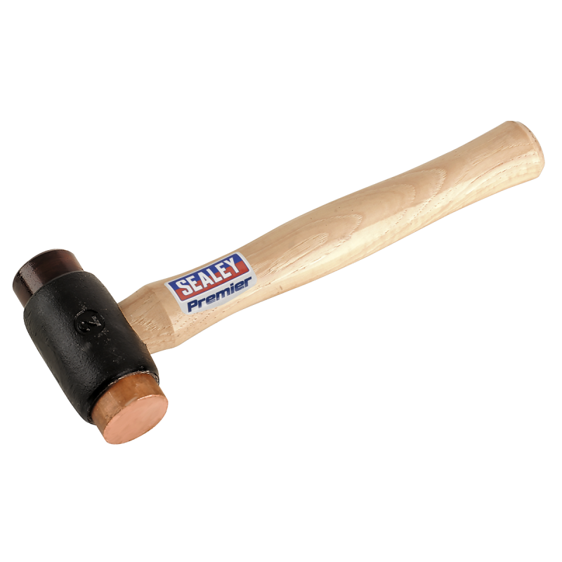 Copper/Rawhide Faced Hammer 2.25lb Hickory Shaft