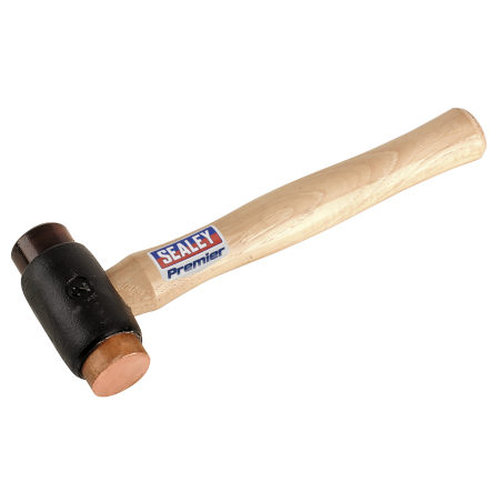 Copper/Rawhide Faced Hammer 2.25lb Hickory Shaft