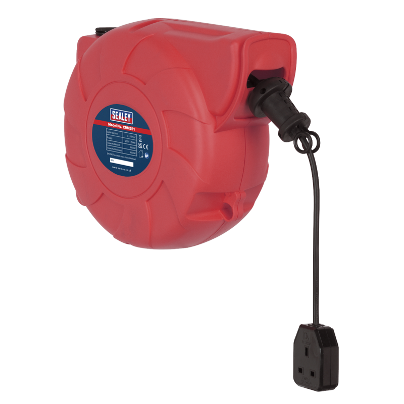 Cable Reel System Retractable 25m 1 x 230V Socket