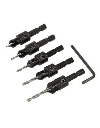 Drill Bit Set Countersink 5pc