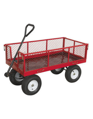 Platform Truck with Sides Pneumatic Tyres 450kg Capacity