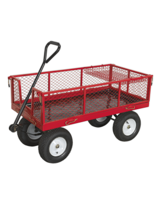 Platform Truck with Sides Pneumatic Tyres 450kg Capacity