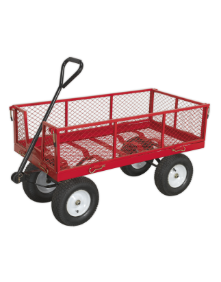 Platform Truck with Sides Pneumatic Tyres 450kg Capacity