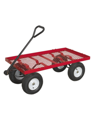 Platform Truck with Sides Pneumatic Tyres 450kg Capacity