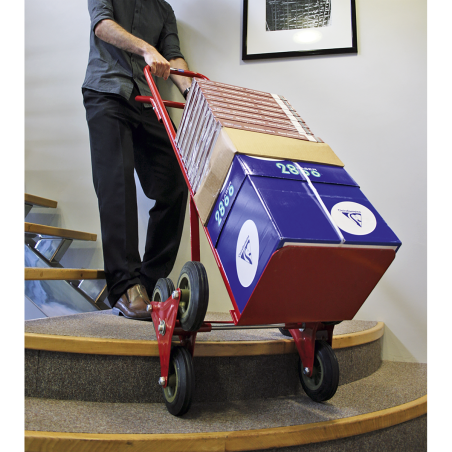 Stair Climbing Sack Truck with Solid Tyres 150kg Capacity