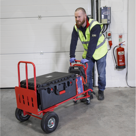 3-in-1 Sack Truck with Pneumatic Tyres 250kg Capacity