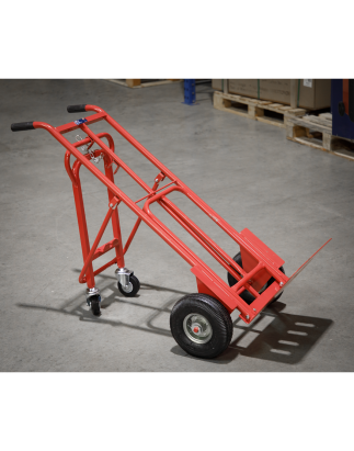 3-in-1 Sack Truck with Pneumatic Tyres 250kg Capacity