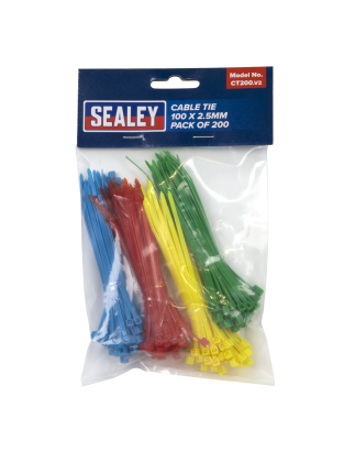 Cable Tie Assortment 100 x 2.5mm Pack of 200