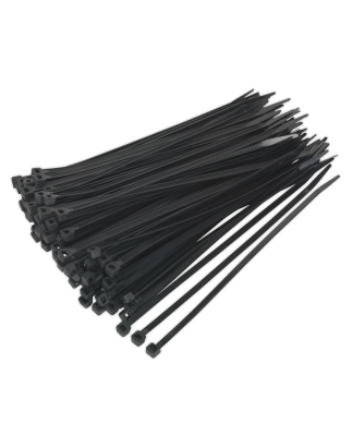 Cable Tie 200 x 4.8mm Black Pack of 100