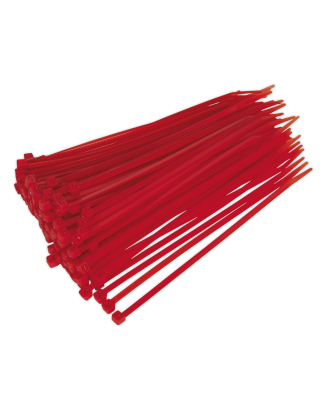 Attache-câble 200 x 4,4 mm Rouge Paquet de 100