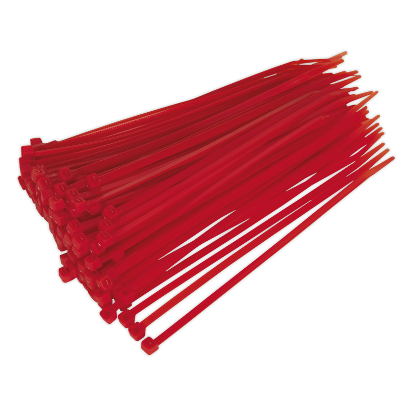 Attache-câble 200 x 4,4 mm Rouge Paquet de 100