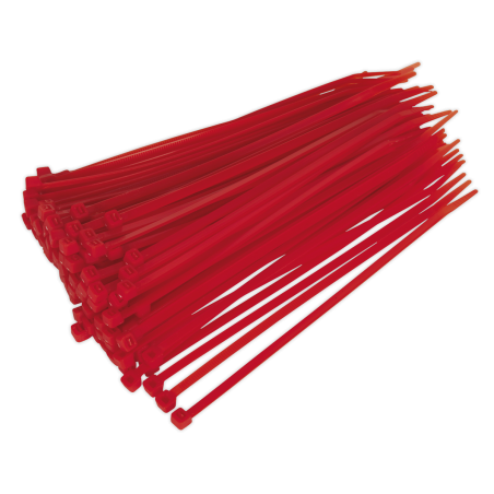 Attache-câble 200 x 4,4 mm Rouge Paquet de 100