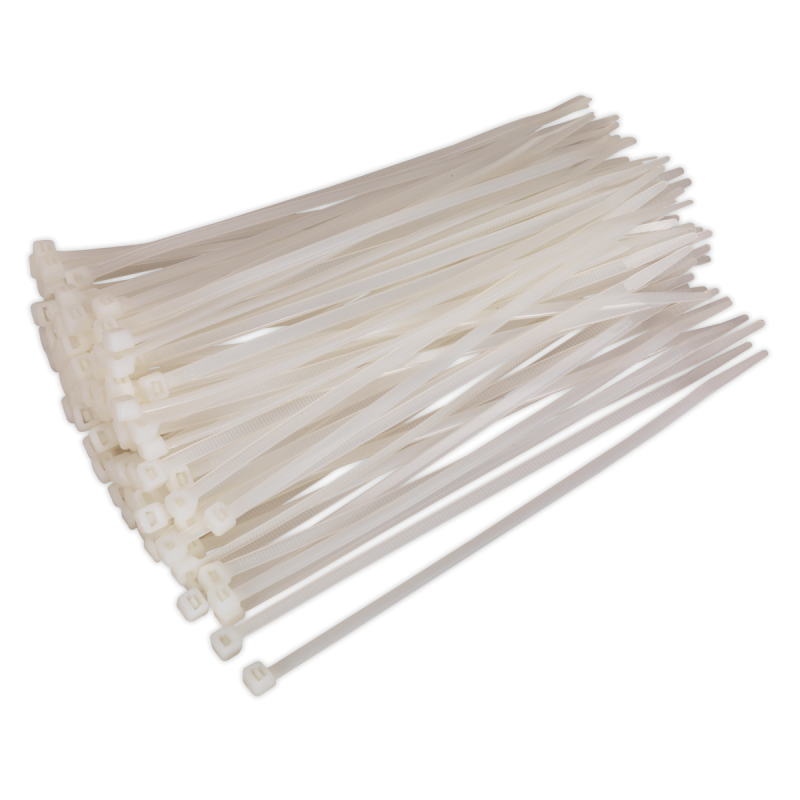 Cable Tie 200 x 4.8mm White Pack of 100