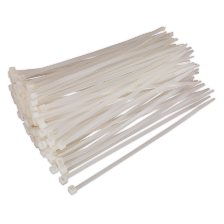 Cable Tie 200 x 4.8mm White Pack of 100